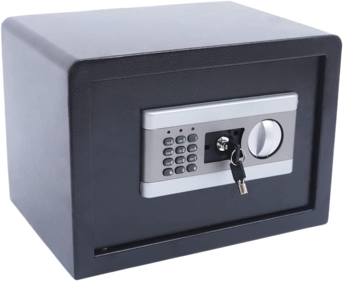 Elektronische Kluis - Veiligheidsbox Geldkist - Waardevolle Spullen Opbergen - Elektronisch Slot Noodsleutel - 17 Liter - Stijlvol