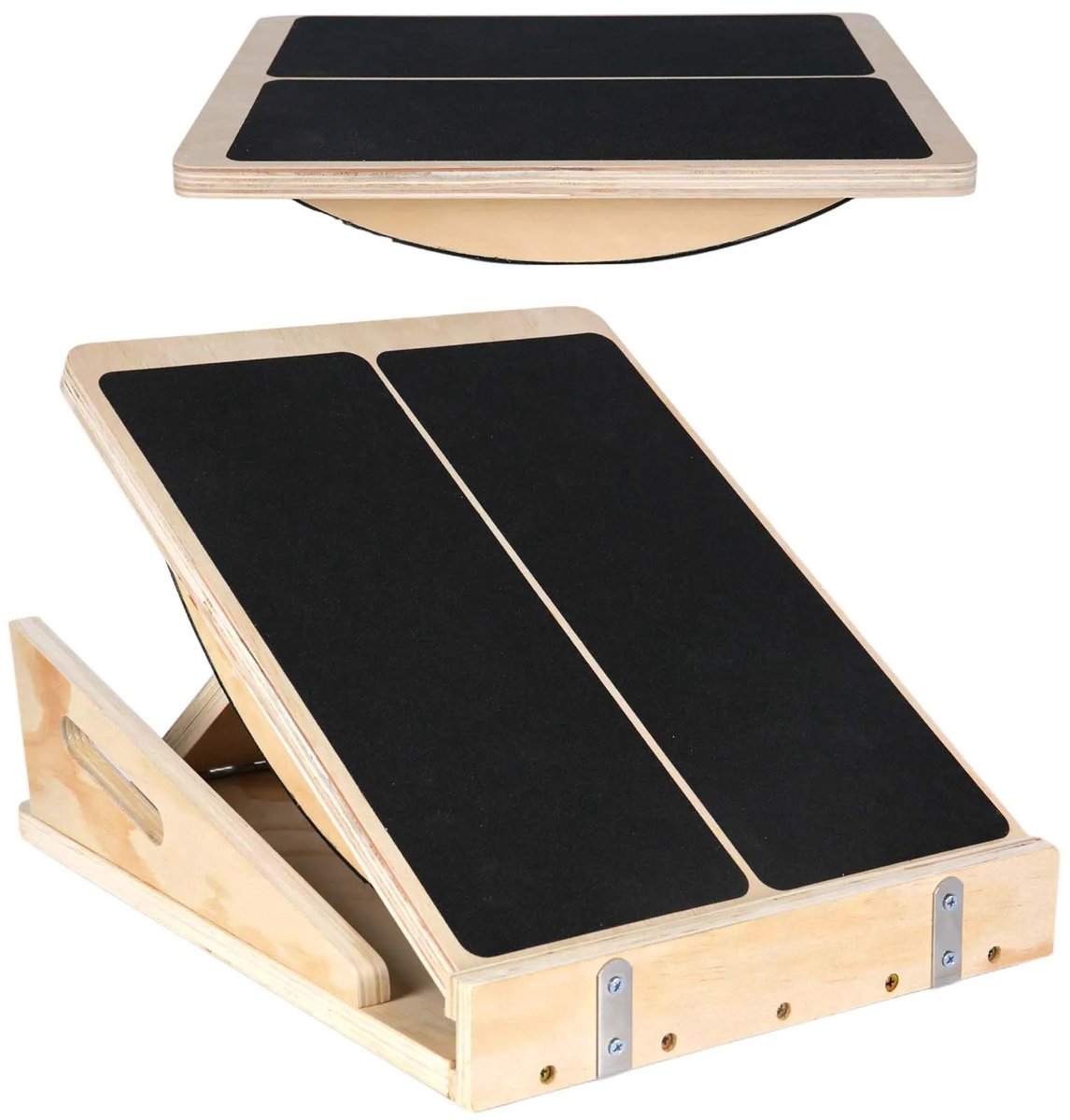 Archi Schuine Stretchplank – Verstelbare Slant Board – Kuit- & Enkelstretcher – Balansbord – Houten Fysiotherapie Bord – 4 Hoeken