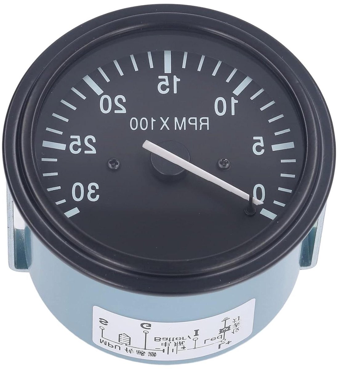 Digitale Toerenteller - Toerentalmeter Motor - Motoren Monitoren - Waterdichte Aluminium Constructie - 0-3000 RPM - Zwart