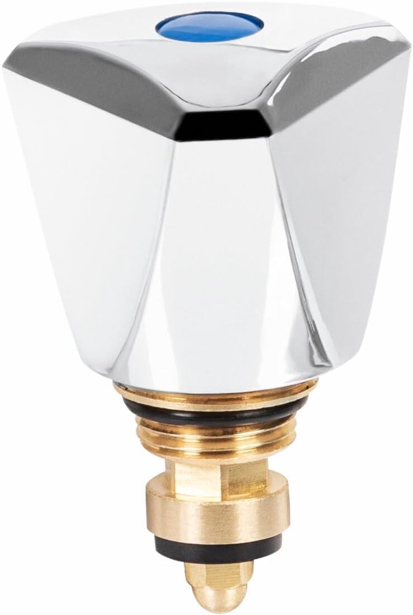 TEC302700 ventiel bovendeel, kapgreep, 3/8 inch, blauw/rood 3/8 inch Aussengewinde blauw/rood