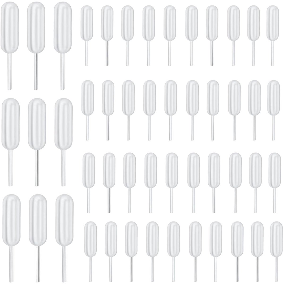 250 stuks kunststof pipetten, 4 ml transferpipetten, meetpipetten
