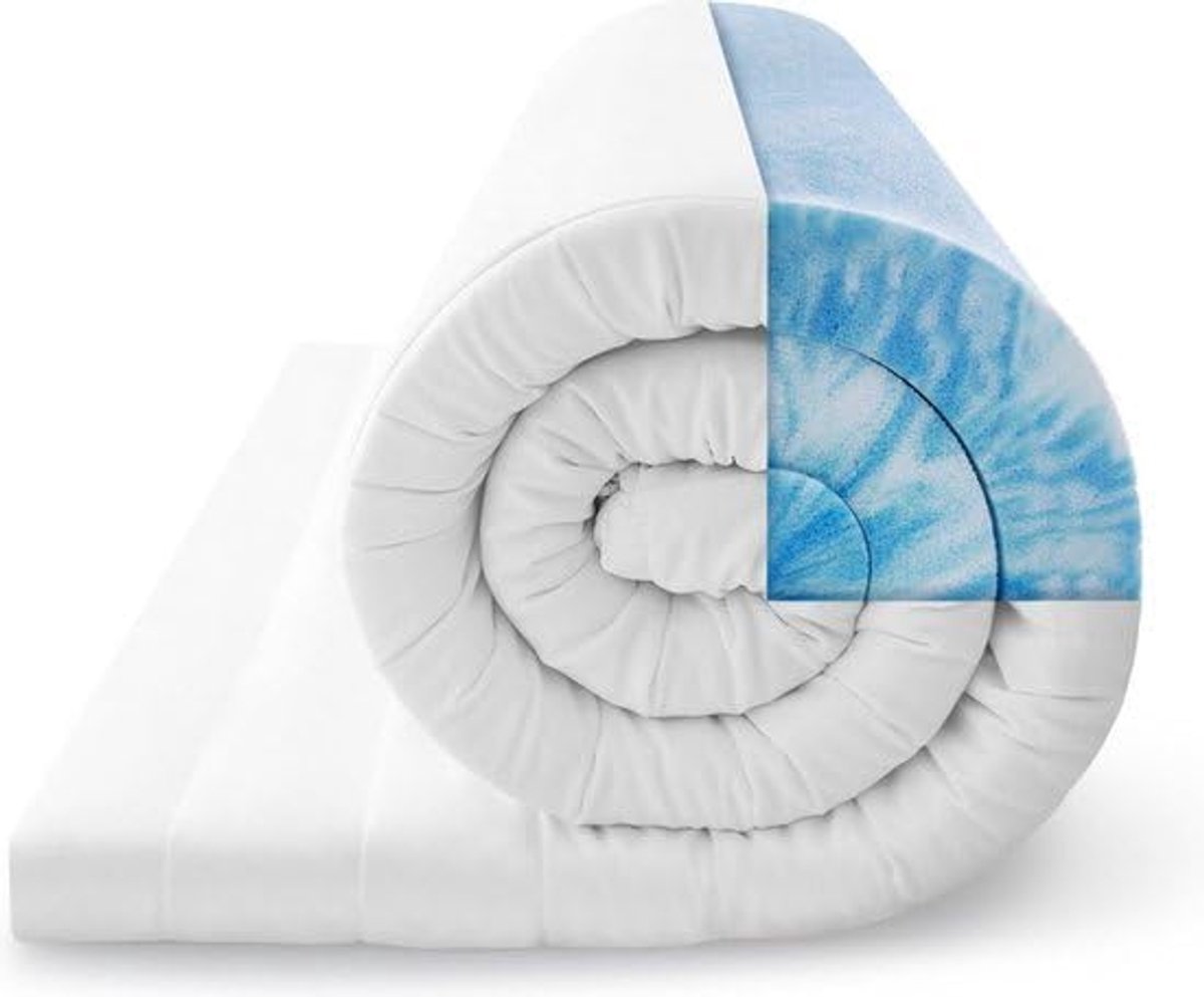 Koudschuim Matrastopper – 9 cm met 7 Comfortzones – Ademende en