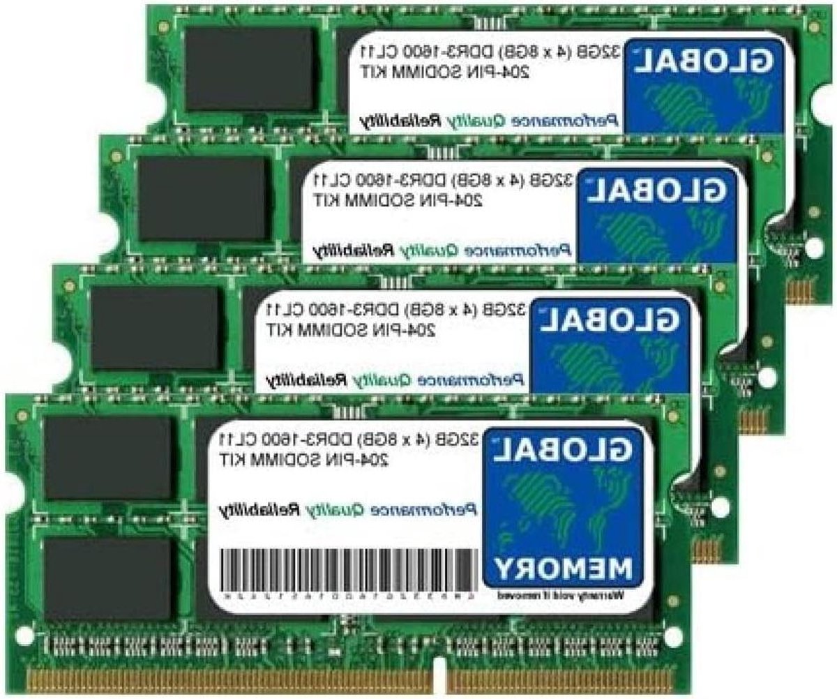 RAM Geheugen Kit - Werkgeheugen Geheugenmodule - Computer Upgrade - DDR3L Laag Voltage - 32GB (4x8GB) - Meerkleurig