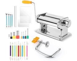 Polymeer Klei Roller - Klei Gereedschap Set - Klei Bewerken - Roestvrij Staal - 21 x 14 x 14 cm