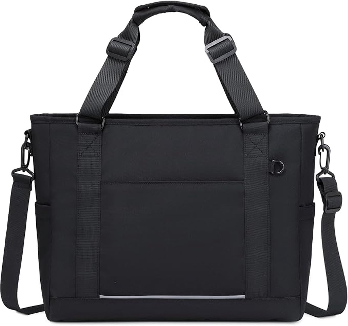 Laptoptas Geschikt voor 15-inch laptops, middelgrote laptoptas Geschikt voor schouderriem Geschikt voor docenten, zwart