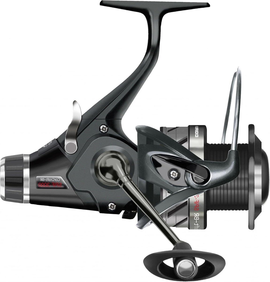Vis Molen Freewheel - Visserij Reel - Vissen Vangen - Aluminium Spoel - 85 cm Trekking - Zwart