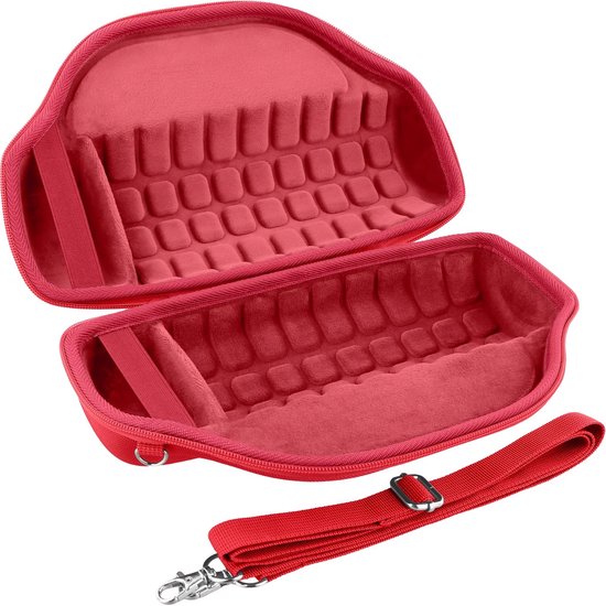 Draagbare luidspreker hoes - Beschermende tas - Muziek onderweg - Schok- en waterbestendig - 308 cm lang - Rood — afbeelding 3
