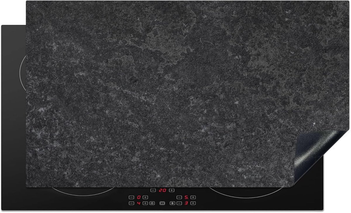 SnelShoppen - Inductiebeschermer 90x52cm Keuken Decoratie Kookplaat Beschermer Antislipmat - Beton - Grijs - Textuur - Retro - Industrieel