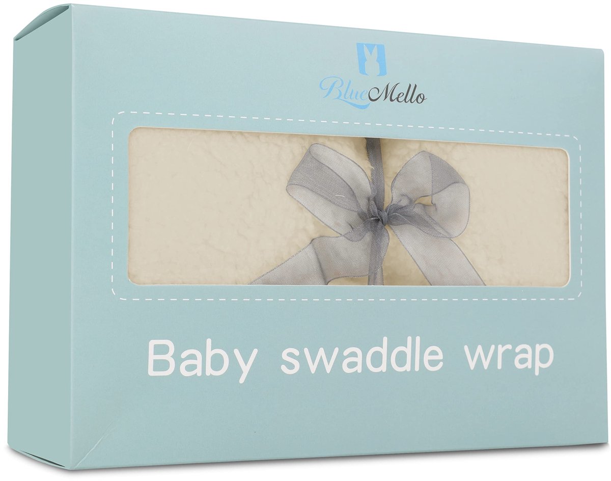 SnelShoppen - Baby Inbakerdeken Beige voor een Rustige Slaap | Ademend Katoen, Veilig en Comfortabel | Geschikt voor Pasgeborenen, Baby's en Kinderen