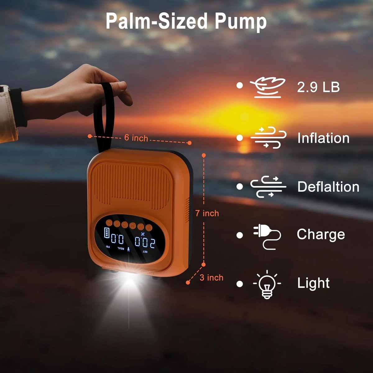 Baiyun Elektrische SUP Pomp 20 PSI thumbnail 4