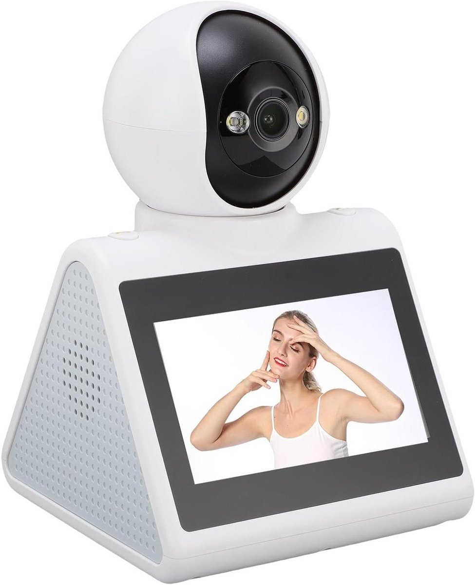 Beveiligingscamera Binnen - Wifi Camera Babyfoon - Huis Bewaken - Tweeweg Video Oproep - 2MP HD - Wit