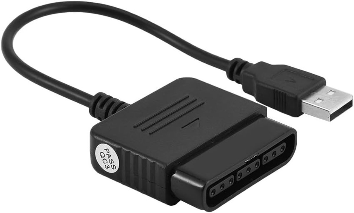 SnelShoppen - Game Controller Converter USB Adapter voor PC en Console, Ondersteunt Analoge/Digitale Modus, Dubbele Trilling, Plug and Play