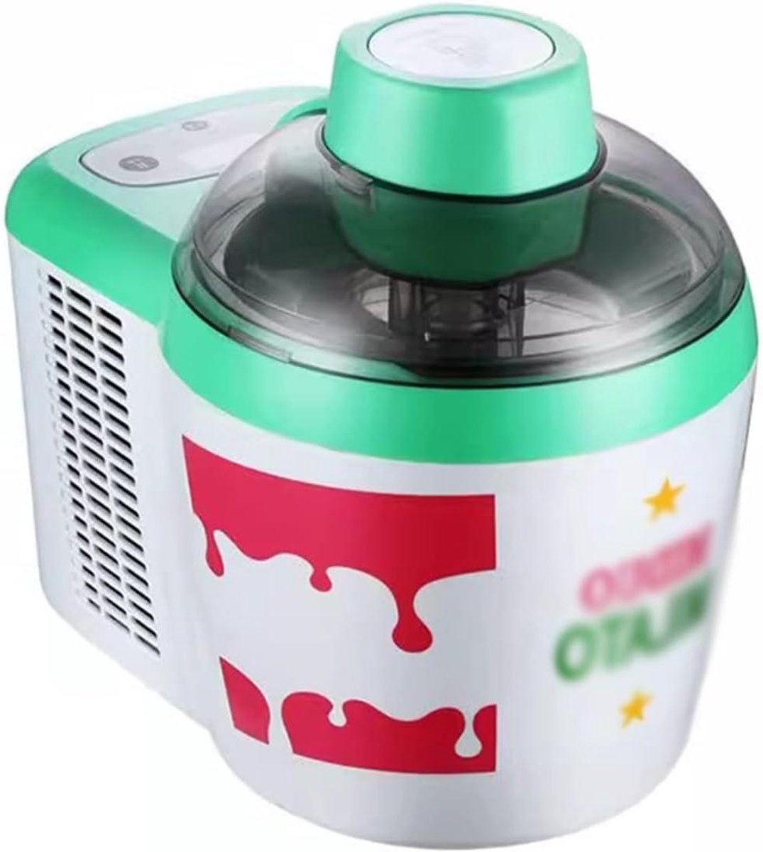 IJsmachine Fruit - Yoghurt Dessertmaker - Zelfgemaakt IJs Maken - Volautomatisch Fruitijsmachine - 700ml - Wit