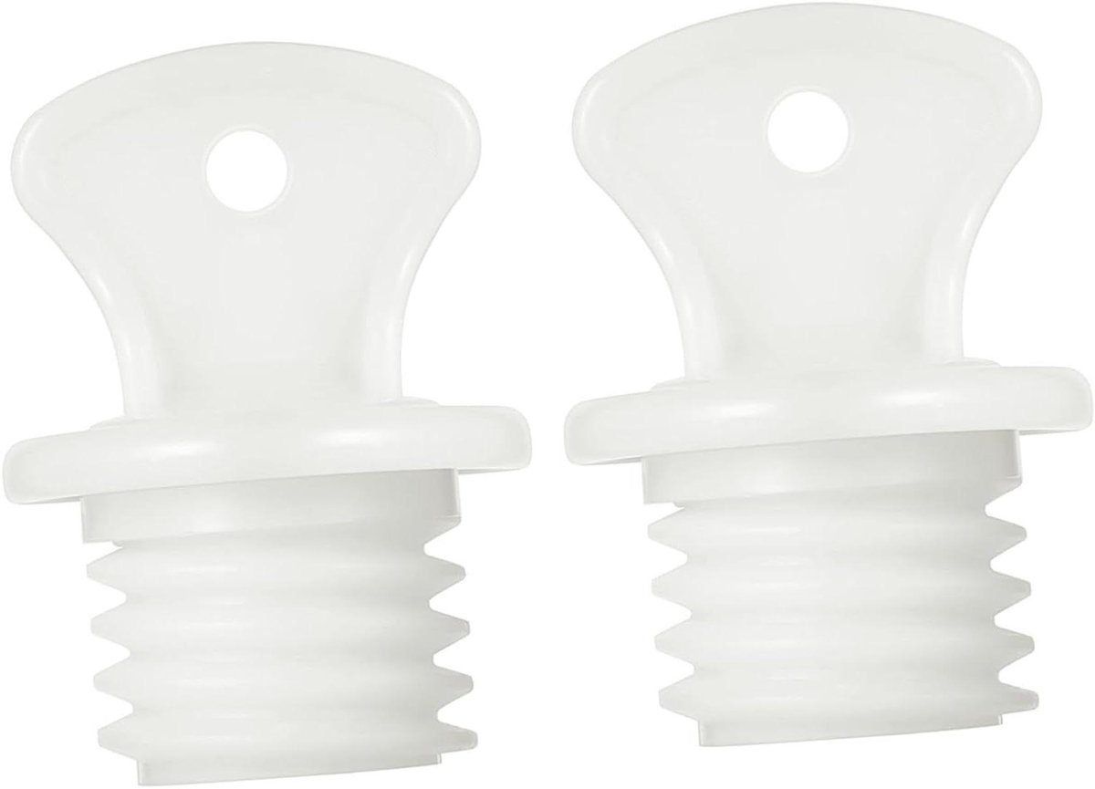 Warmwaterzak Stopper - Kruikdop Lekvrij - Warmte Vasthouden - Rubberen Afdichting - 3.7 x 2.7 cm - Wit