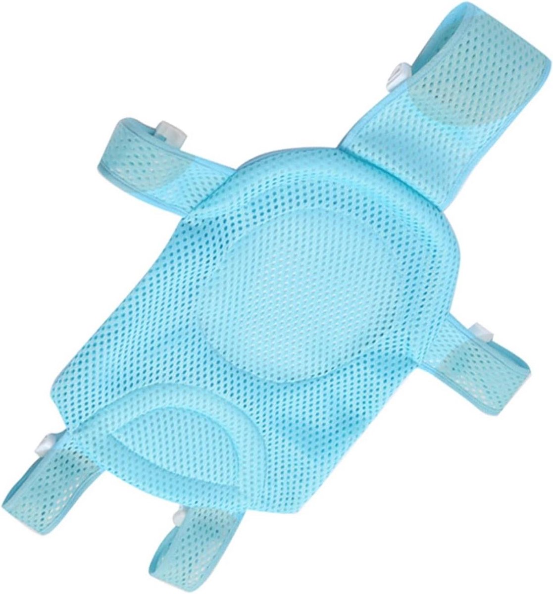 Babybadnet - Badzitje Pasgeboren - Veilig Baden - Verstelbare Bandjes - 97x67 cm - Blauw
