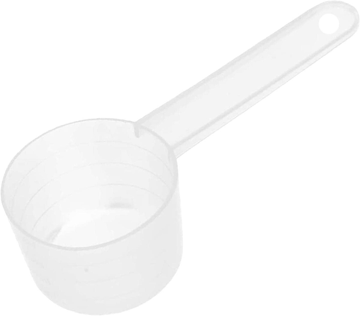 Maatlepel, doseerlepel 50 ml, 25 g, transparant met schaalverdeling