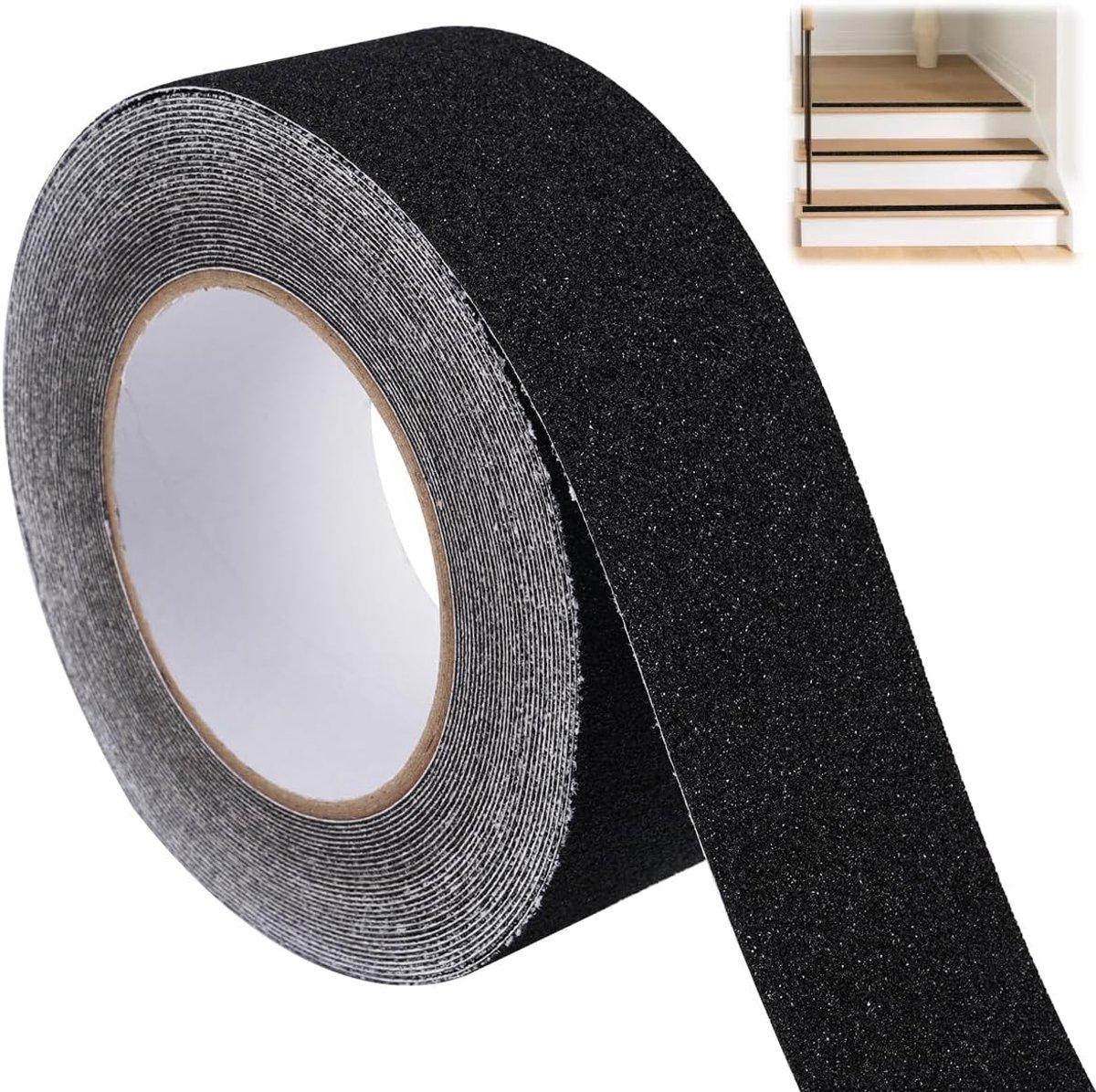 plakband, trap, 5 cm x 10 m, antislip, zwart, antislipband