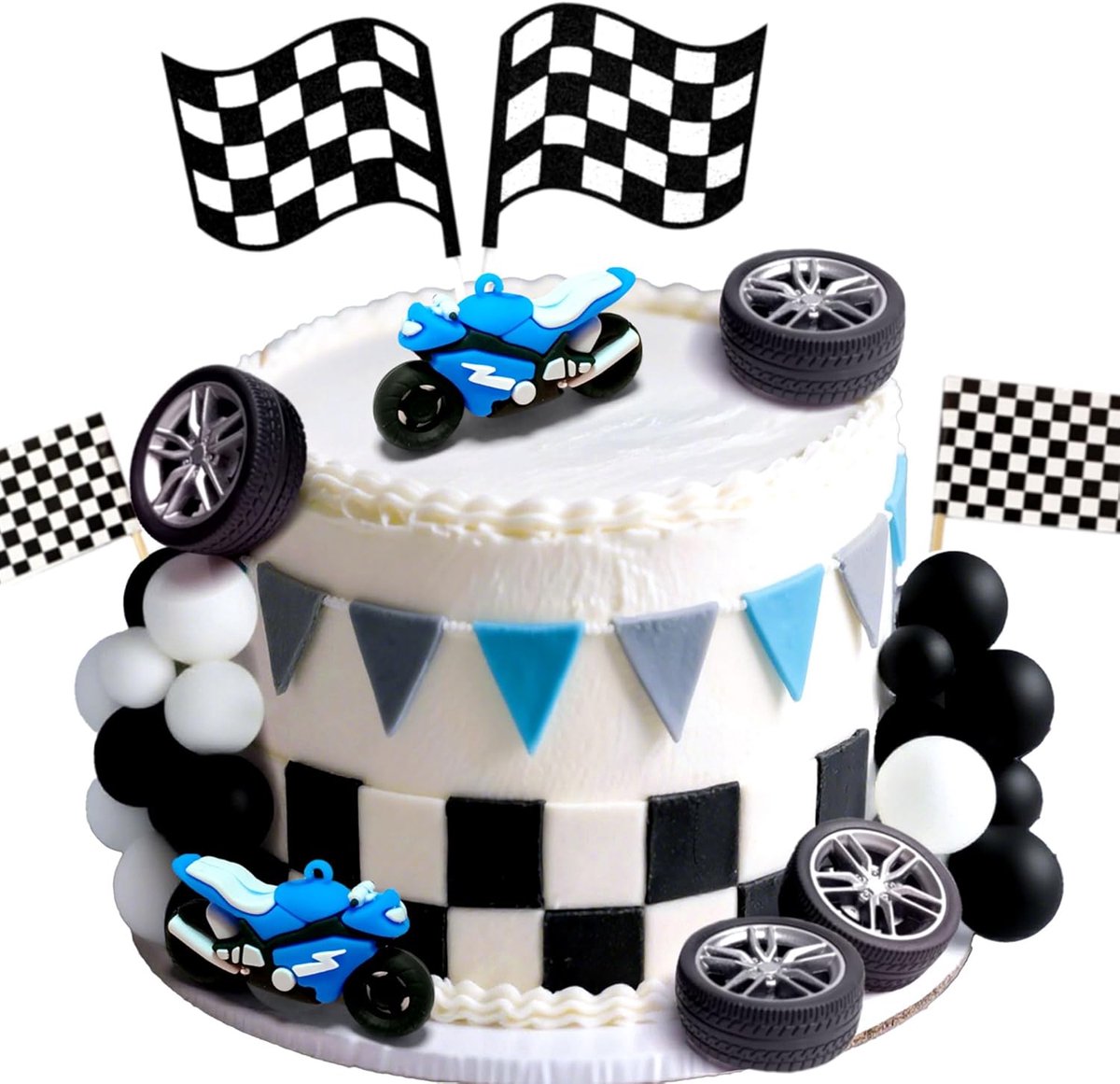 motorfiets taartdecoratie crossmotor feestversieringen motorrijders | motorfiets taartdecoratie crossmotor feestversieringen motorrijders verjaardagsfeest decoraties voor crossmotor babyfeest