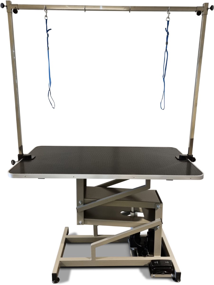 Topmast Trimtafel Elektrisch - Michigan - 110 x 60 cm - > 100 kilo - Zwart Tafelblad