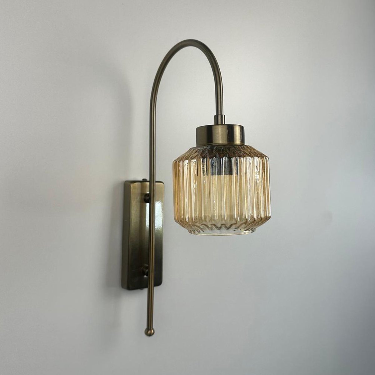 Bamyum hanglamp, industriële Modern stijl, Ø34 cm, honingkleur metalen lamp