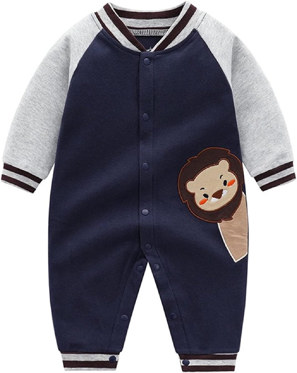 Overall Jongens Onesie Lange Mouw Romper Jumpsuit Cartoon Outfits