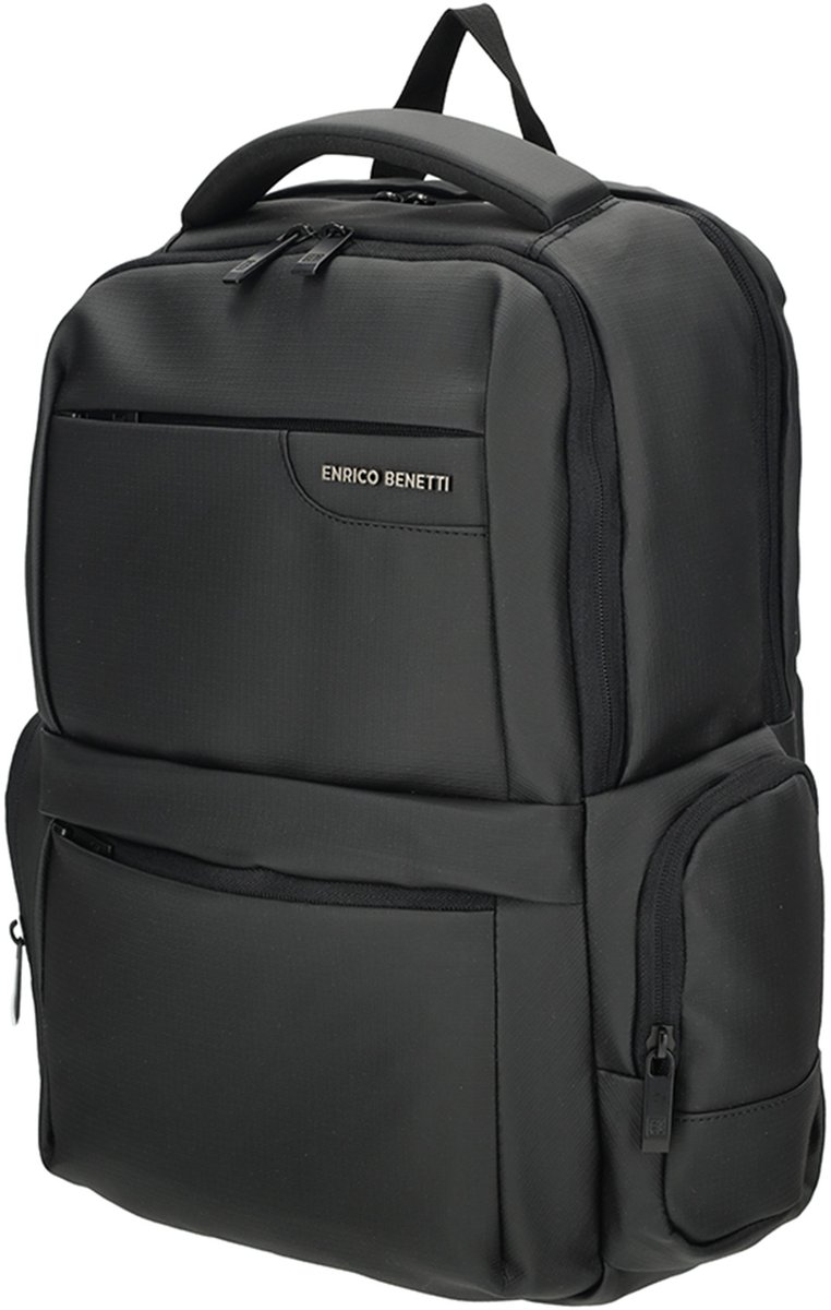 Enrico-Benetti Newport - Rugzak - Dames & Heren - 17 Inch Laptopvak - Zwart