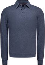 New Zealand Auckland Poloshirt Polo Long Sleeve 26gn202 Oxford Navy Melange Mannen Maat - XL