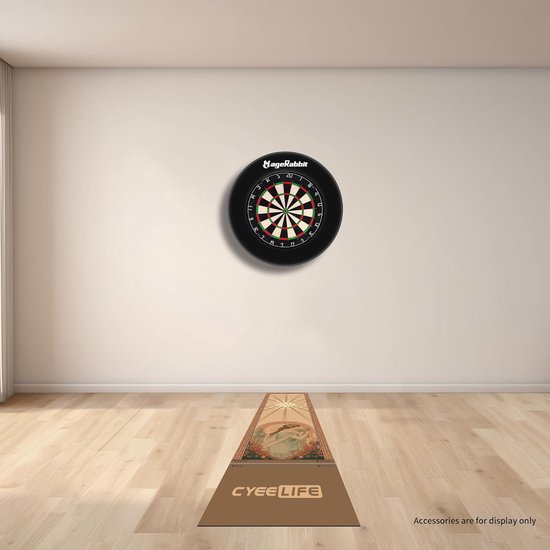 Dartmat - Vloerbeschermer Tapijt - Bescherming Vloer - Antislip Rubber Onderkant - 297 x 66 cm - Bruin — afbeelding 3