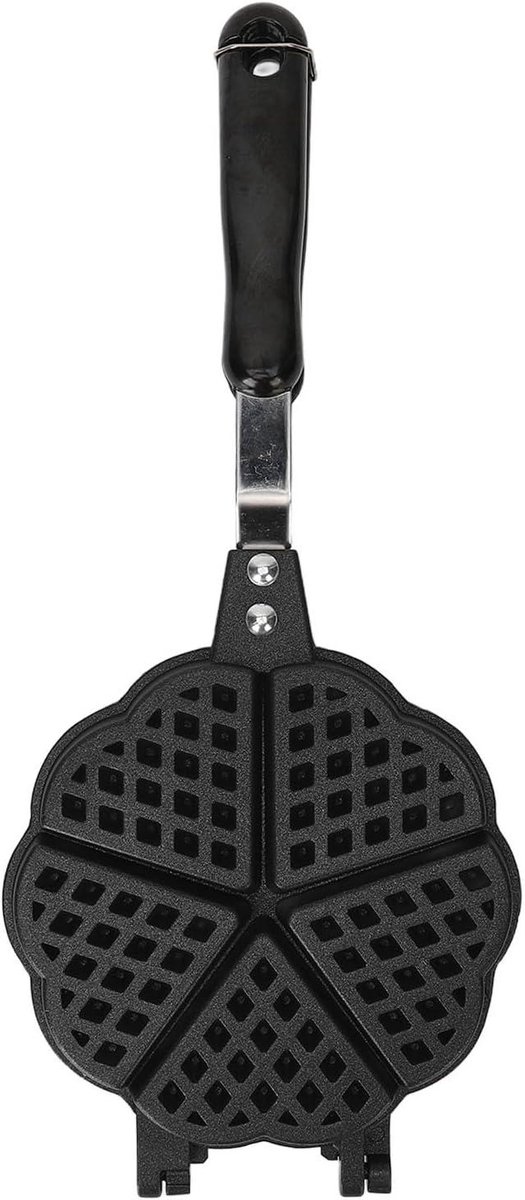 Wafelijzer Mini - Wafelmaker Sandwichijzer - Ontbijt Maken - Compact Ontwerp - 15 cm - Grijs