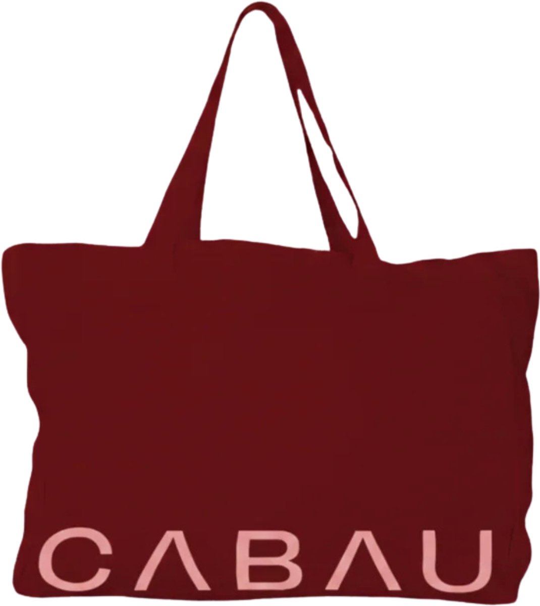 Cabau – Canvas Tas XL – Cherry – Grote Canvas Shopper met Binnenzak – Schoudertas Vrouwen – Duurzaam Materiaal – Handwasbaar – 48x12x35 cm – 20 l