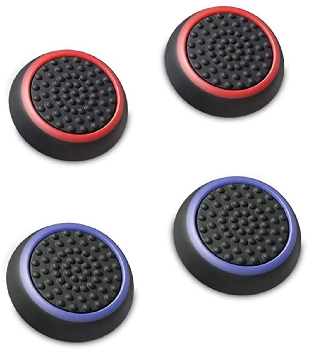 4x Thumb grips - Thumbstick grips - Joystick caps - Controller grips - Geschikt voor PlayStation en Xbox - Gamen / gaming - Gamer accessoires - 2 paar - Jonyx