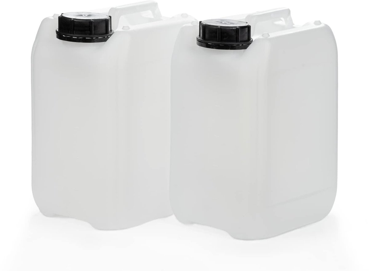 Jerrycan van HDPE leer, met sluiting DIN 51mm en VN-goedkeuring, waterkanister, voedselveilig