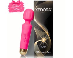 Xedôra® Auréa Pink Wand Massager - Vibrators voor Vrouwen - Krachtige Clitoris Stimulator - 20 Standen - Stil & Discreet - Sex Toys voor Vrouwen - Seksspeeltjes - Ideaal cadeau voor haar - Magic Wand -