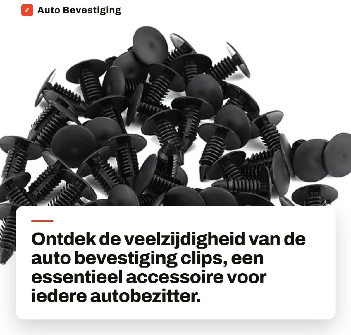 Dailygoods- Bevestiging Clips 50st - Klinknagels voor Auto - Push Pin Clip - Bekleding Clips - Kunststof - Universele Fitting 21x17x8mm