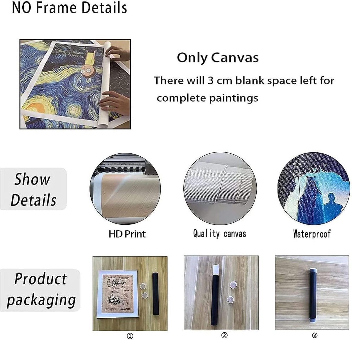 terracotta vaas canvas schilderij botanische bladeren muurkunst set van 3 Boho posters en prints vintage muurfoto's woondecoratie niet ingelijst - 16 x 20 inch x 3 — cadeau in Wonen & Interieur - foto 7