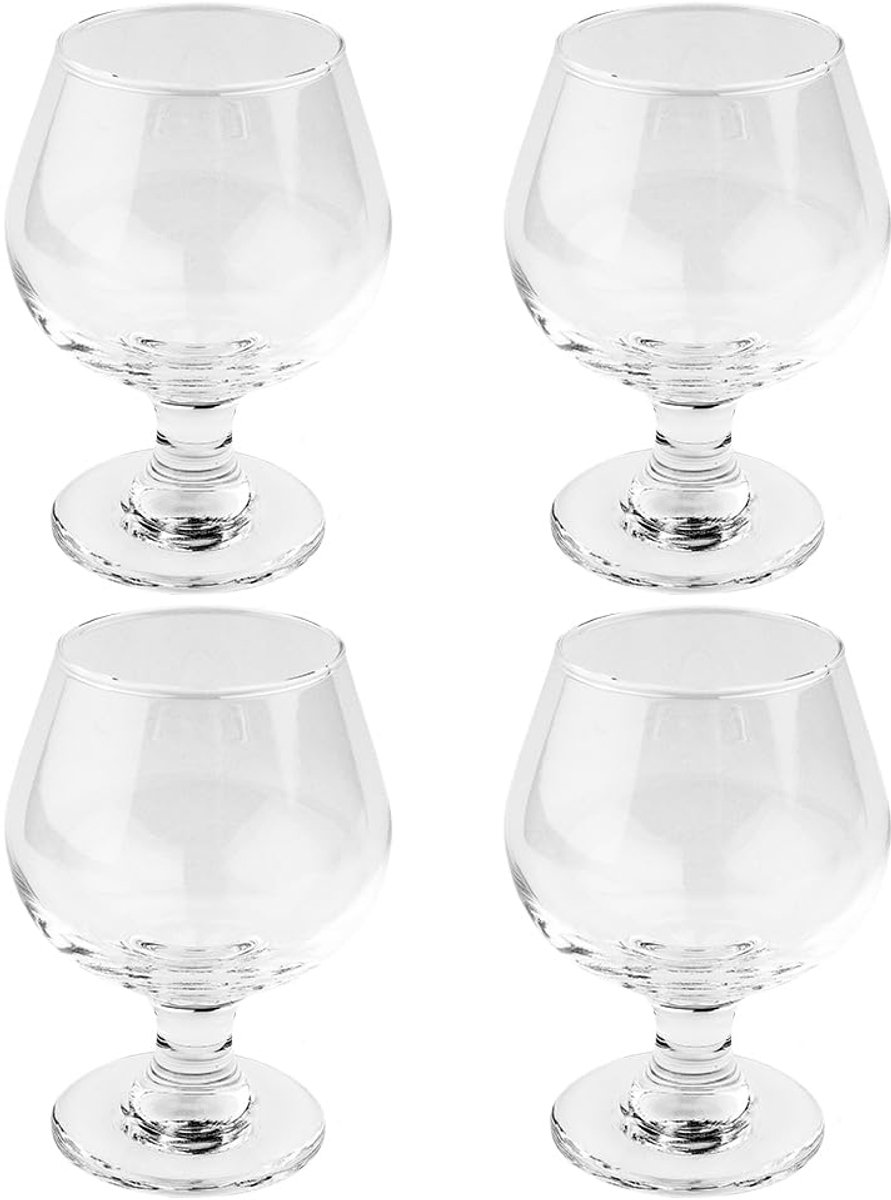 mit Herz Set van 4 kleine cognacglazen - 200 ml per glas - 11,8 cm hoog - glas Ø 8,5 cm - opening Ø 5,7 cm - set van 4