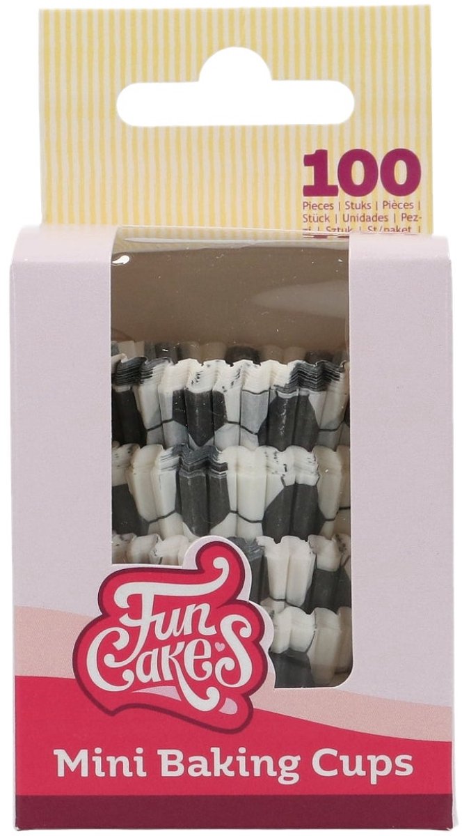 FunCakes Mini Baking Cups Voetbal pk/100