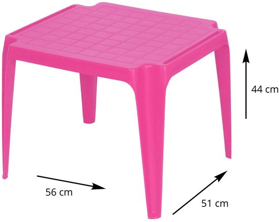 Pro garden kinder tuinset - roze - kunststof - kindertafel en stoeltje - binnen/buiten van Pro Garden — afbeelding 5