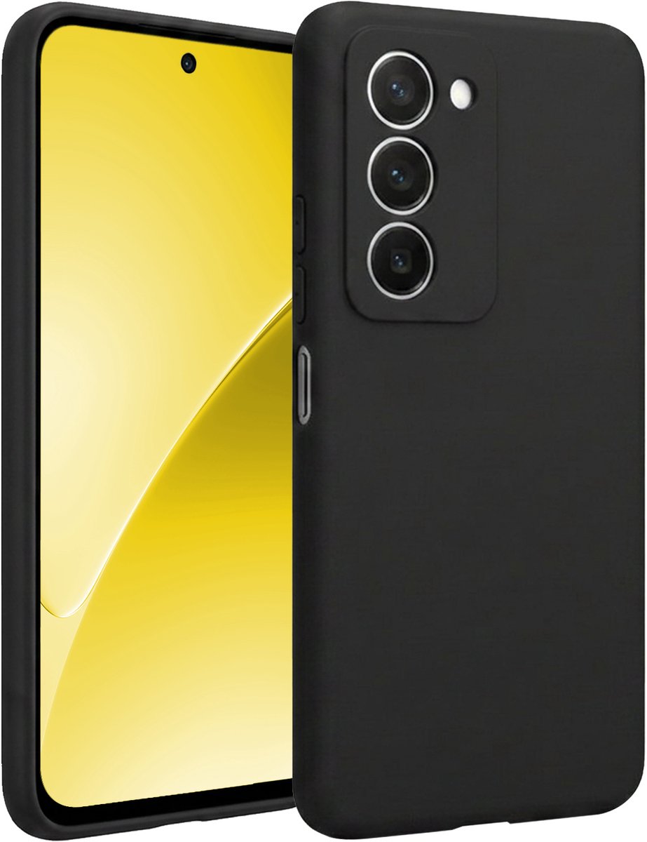 Hoesje - Geschikt voor Xiaomi 15 - Sterk & Shockproof - Hoes Cover - Siliconen Case - Telefoonhoesjes - Zwart