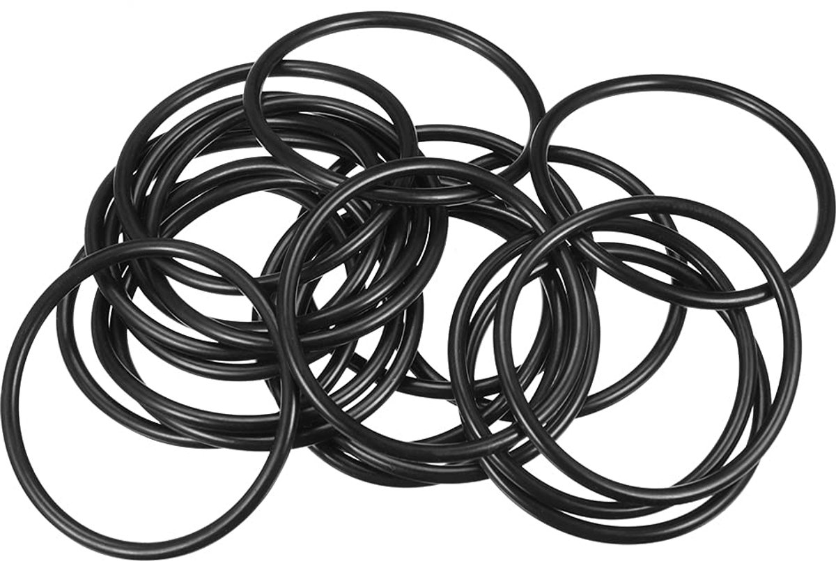 sourcing map 20 stuks metrisch nitrilrubber O-ringen afdichting rubber 42 mm buitendiameter. 37,2 mm binnendiameter 2,4 mm breed