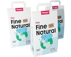 Hoopo Tofu Fine Naturel - 51L - Klontvormende Kattenbakvulling - Stofvrij - Zonder Geur - 