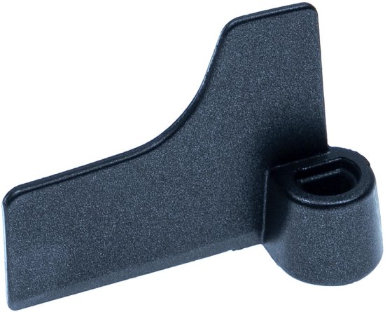 vhbw deeghaak vervanging voor model 11669, ADD96E1601 voor broodbakmachine - menghaak, 6,7 x 5 cm, aluminiumlegering zwart — afbeelding 2