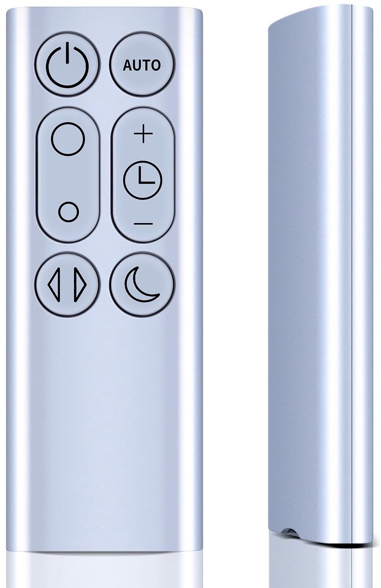 vervangende afstandsbedieningsset voor Dyson Pure Cool Link Purifying Fan DP01 DP03 TP02 TP03, Part NO.967400-01, zilver
