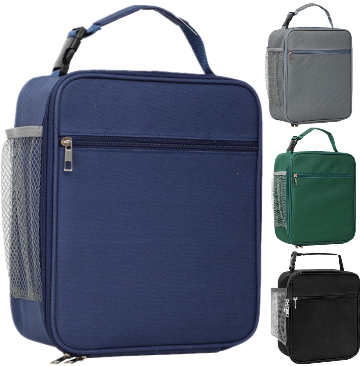 Lunchtas, schattige kartonnen geïsoleerde lunchbox, herbruikbare lunchtassen waterdichte lunchtas, opvouwbare lunchtas voor vrouwen, mannen, kinderen en studenten, reizen, picknickschool