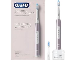 Oral-B Pulsonic Slim Luxe 4100 Sonische Tandenborstel – Rosegold – 3 Poetsstanden – 2 Opzetborstels