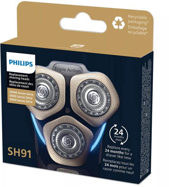 Philips 9000 Serie SH91/50 - Scheerkoppen - 3 stuks