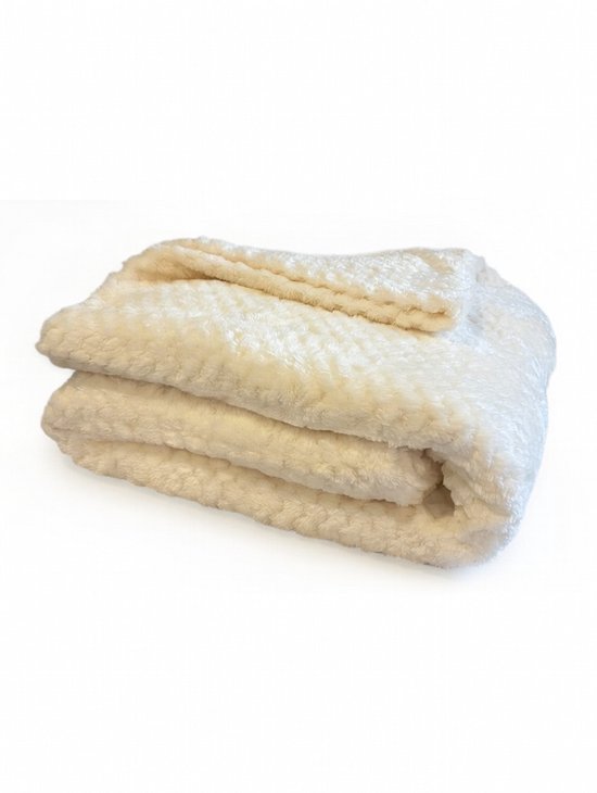 Fleece deken Davelta - 150x200 - soft - 280GSM - Beige