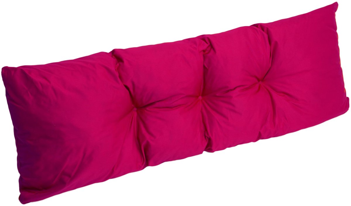 kussen voor stoel, kussen voor bank, grote vloerkussen voor kinderen, vloerkussen groot, vloerkussen rond, (120 x 40 cm, roze)
