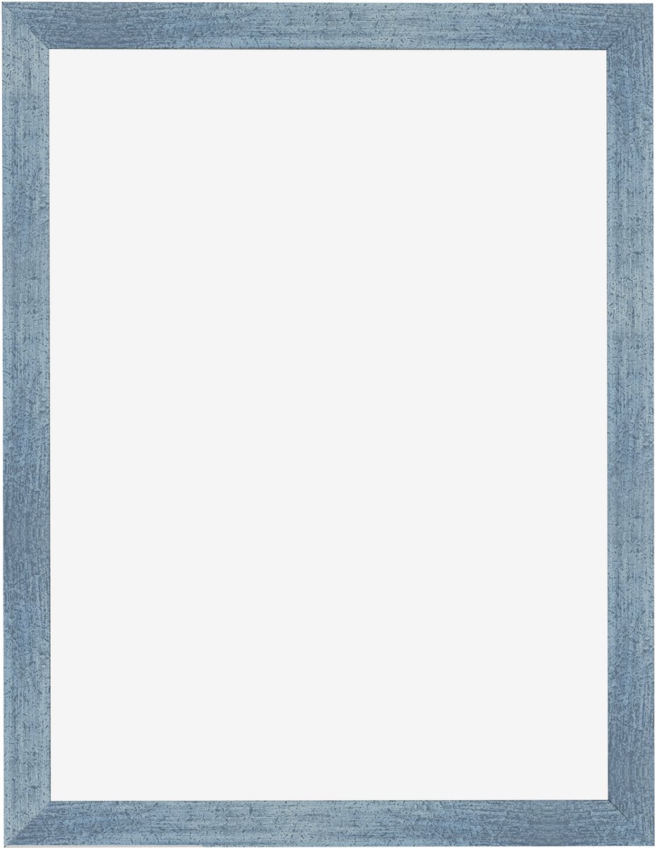 Fotolijst 46x61 cm - MDF - Helder Blauw Geveegd - Benno