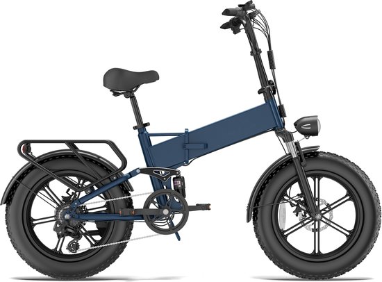 T5 Vouwbare E-Bike - 250W Motor, 25 km/u, 90 km Actieradius, 20" Vetbanden, 7-Speed Shimano, Dubbel Schijfrem — afbeelding 4